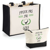Cabas homme ou femme sac plage ou shopping tote bag pochette trousse Idée cadeau original pour anniversaire Noël travail départ retraite collègue famille fete des mères fetes des pères papa maman mamie papi