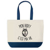 Sac de shopping bleu Husky c'est la Vie