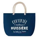 Sac de plage Bleu anse corde Certifiée meilleure Huissière