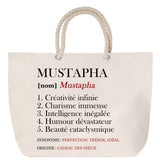 Sac Fête des Mères Mamie Famille Idée Cadeau anniversaire Noël Travail Boulot Métier Départ Retraite Collègue Femme cabas shopping plage