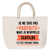 Sac Fête des Mères Mamie Famille Idée Cadeau anniversaire Noël Travail Boulot Métier Départ Retraite Collègue Femme cabas shopping plage