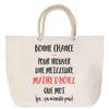 Sac Fête des Mères Mamie Famille Idée Cadeau anniversaire Noël Travail Boulot Métier Départ Retraite Collègue Femme cabas shopping plage