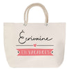 Sac Fête des Mères Mamie Famille Idée Cadeau anniversaire Noël Travail Boulot Métier Départ Retraite Collègue Femme cabas shopping plage