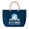 Sac de plage Bleu anse corde Wakeboard Légende Humour Geek