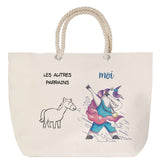 Sac Fête des Mères Mamie Famille Idée Cadeau anniversaire Noël Travail Boulot Métier Départ Retraite Collègue Femme cabas shopping plage