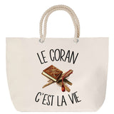 Sac Fête des Mères Mamie Famille Idée Cadeau anniversaire Noël Travail Boulot Métier Départ Retraite Collègue Femme cabas shopping plage