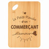 Planche bambou gravée personnalisée homme idée cadeau Fête des Pères apéro 30×20 prénom cuisine plateau fromage anniversaire noel papa papi 