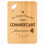 Planche bambou gravée personnalisée homme idée cadeau Fête des Pères apéro 30×20 prénom cuisine plateau fromage anniversaire noel papa papi 