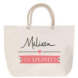 Sac Fête des Mères Mamie Famille Idée Cadeau anniversaire Noël Travail Boulot Métier Départ Retraite Collègue Femme cabas shopping plage
