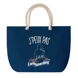 Sac de plage Bleu anse corde J'peux Pas Longboard