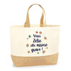 Sac Jute Fête des Mères Fêtes des Pères Mamie Papi Famille Idée Cadeau anniversaire Noël Travail Boulot Métier Départ Retraite Collègue Femme Homme