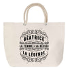 Sac Fête des Mères Mamie Famille Idée Cadeau anniversaire Noël Travail Boulot Métier Départ Retraite Collègue Femme cabas shopping plage