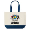 Sac de shopping bleu Super Secrétaire de Mairie