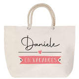 Sac Fête des Mères Mamie Famille Idée Cadeau anniversaire Noël Travail Boulot Métier Départ Retraite Collègue Femme cabas shopping plage