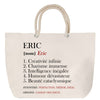 Sac Fête des Mères Mamie Famille Idée Cadeau anniversaire Noël Travail Boulot Métier Départ Retraite Collègue Femme cabas shopping plage