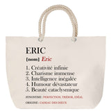 Sac Fête des Mères Mamie Famille Idée Cadeau anniversaire Noël Travail Boulot Métier Départ Retraite Collègue Femme cabas shopping plage