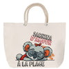 Sac Fête des Mères Mamie Famille Idée Cadeau anniversaire Noël Travail Boulot Métier Départ Retraite Collègue Femme cabas shopping plage