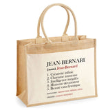 Sac Fête des Pères Papa Papi Frère Homme Famille Idée Cadeau anniversaire Noël Travail Boulot Métier Départ Retraite Collègue cabas 