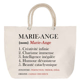 Sac Fête des Mères Mamie Famille Idée Cadeau anniversaire Noël Travail Boulot Métier Départ Retraite Collègue Femme cabas shopping plage