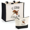 Cabas homme ou femme sac plage ou shopping tote bag pochette trousse Idée cadeau original pour anniversaire Noël travail départ retraite collègue famille fete des mères fetes des pères papa maman mamie papi