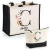 Cabas femme sac plage ou shopping tote bag pochette trousse Idée cadeau original pour anniversaire Noël travail départ retraite collègue famille fete des mères maman mamie