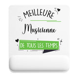 Tapis de souris ergonomique avec repose-poignet, accessoire bureau pour femme et homme, fête des pères, cadeau pas cher, idée cadeau fête des mères, secret santa, départ à la retraite, télétravail et gaming