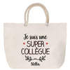 Sac Fête des Mères Mamie Famille Idée Cadeau anniversaire Noël Travail Boulot Métier Départ Retraite Collègue Femme cabas shopping plage