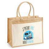 Sac Fête des Mères Mamie Famille Idée Cadeau anniversaire Noël Travail Boulot Métier Départ Retraite Collègue Femme cabas shopping plage Homme Papa Papi Pères Frère