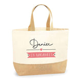 Sac Jute Fête des Mères Fêtes des Pères Mamie Papi Famille Idée Cadeau anniversaire Noël Travail Boulot Métier Départ Retraite Collègue Femme Homme