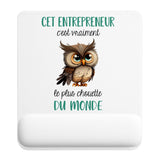 Tapis de souris ergonomique avec repose-poignet, accessoire bureau pour femme et homme, fête des pères, cadeau pas cher, idée cadeau fête des mères, secret santa, départ à la retraite, télétravail et gaming