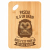 Planche bambou gravée personnalisée homme idée cadeau Fête des Pères apéro 30×20 prénom cuisine plateau fromage anniversaire noel papa papi 
