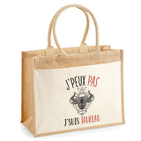 Sac Fête des Mères Mamie Famille Idée Cadeau anniversaire Noël Travail Boulot Métier Départ Retraite Collègue Femme cabas shopping plage Homme Papa Papi Pères Frère