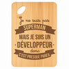 Planche bambou gravée personnalisée homme idée cadeau Fête des Pères apéro 30×20 prénom cuisine plateau fromage anniversaire noel papa papi 