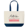 Sac de shopping bleu Mathilde en Vacances