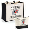Cabas homme ou femme sac plage ou shopping tote bag pochette trousse Idée cadeau original pour anniversaire Noël travail départ retraite collègue famille fete des mères fetes des pères papa maman mamie papi
