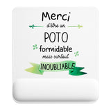 Tapis de souris ergonomique avec repose-poignet, accessoire bureau pour femme et homme, fête des pères, cadeau pas cher, idée cadeau fête des mères, secret santa, départ à la retraite, télétravail et gaming