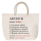 Sac Fête des Mères Mamie Famille Idée Cadeau anniversaire Noël Travail Boulot Métier Départ Retraite Collègue Femme cabas shopping plage