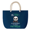 Sac de Plage Bleu avec Anse Corde Mamoune Pas Touche Panda