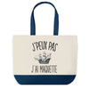 Sac de shopping bleu J'peux pas Maquette