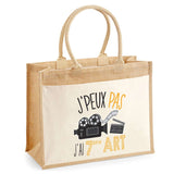 Sac Fête des Mères Mamie Famille Idée Cadeau anniversaire Noël Travail Boulot Métier Départ Retraite Collègue Femme cabas shopping plage Homme Papa Papi Pères Frère