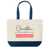 Sac de shopping bleu Christèle en Vacances