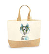 Sac Jute Fête des Mères Fêtes des Pères Mamie Papi Famille Idée Cadeau anniversaire Noël Travail Boulot Métier Départ Retraite Collègue Femme Homme