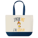 Sac de shopping bleu J'peux pas Cosplay