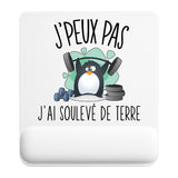 Tapis de souris ergonomique avec repose-poignet, accessoire bureau pour femme et homme, fête des pères, cadeau pas cher, idée cadeau fête des mères, secret santa, départ à la retraite, télétravail et gaming