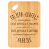 Planche bambou gravée personnalisée homme idée cadeau Fête des Pères apéro 30×20 prénom cuisine plateau fromage anniversaire noel papa papi 