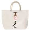 Sac Fête des Mères Mamie Famille Idée Cadeau anniversaire Noël Travail Boulot Métier Départ Retraite Collègue Femme cabas shopping plage