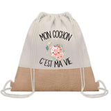 Sac Fête des Mères Mamie Cadeau anniversaire Noël Travail Métier Départ Retraite Collègue Femme Homme Fête des Pères Papa Maman Papi cabas shopping plage