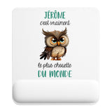 Tapis de souris ergonomique avec repose-poignet, accessoire bureau pour femme et homme, fête des pères, cadeau pas cher, idée cadeau fête des mères, secret santa, départ à la retraite, télétravail et gaming