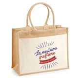 Sac Fête des Mères Mamie MAman Soeur Femme Famille Idée Cadeau anniversaire Noël Travail Boulot Métier Départ Retraite Collègue Femme cabas shopping plage