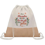 Sac Fête des Mères Mamie Famille Idée Cadeau anniversaire Noël Travail Boulot Métier Départ Retraite Collègue Femme cabas shopping plage